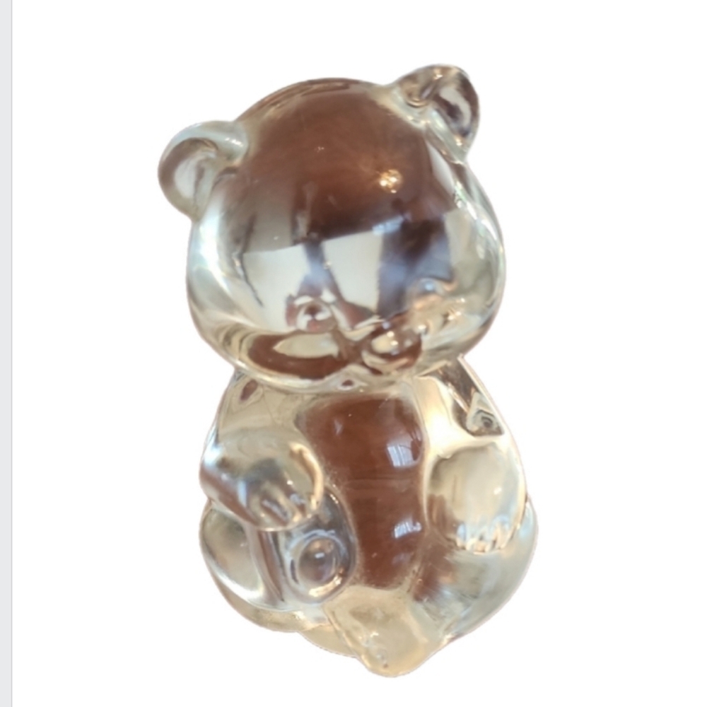 Vintage Fenton Crystal Clear Bear Figurine